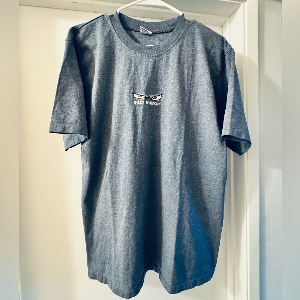 Men's Short-Sleeve Crewneck Tee with Eye Graphic - Gray